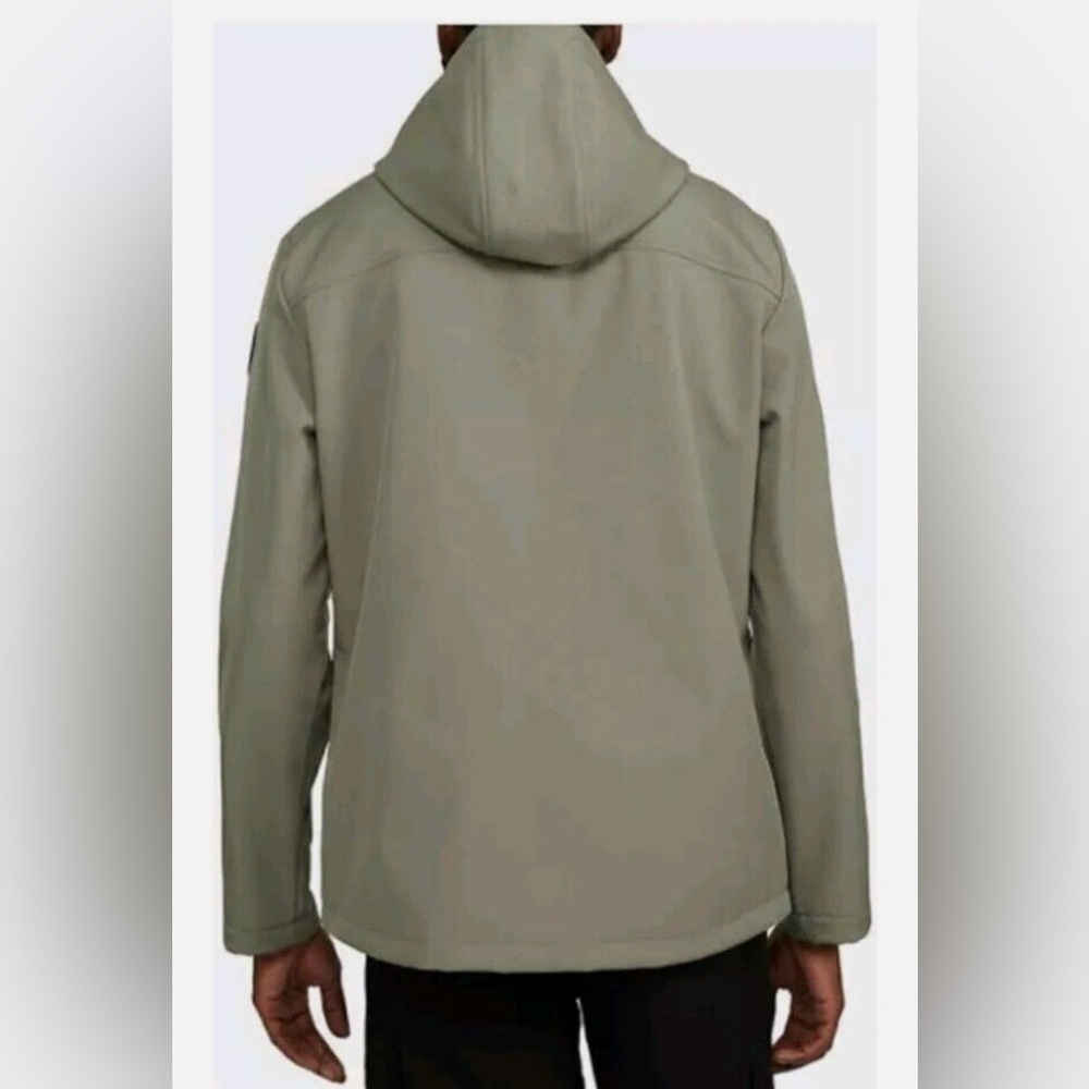 Hurley Men's Softshell Quilted Puffer Jacket Hooded Windbreaker - Picture 10 of 10